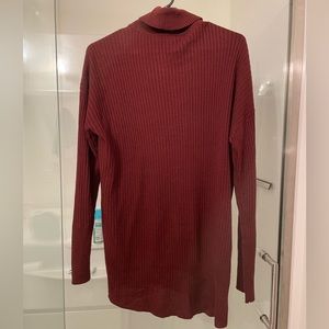 Ana red turtleneck sweater large